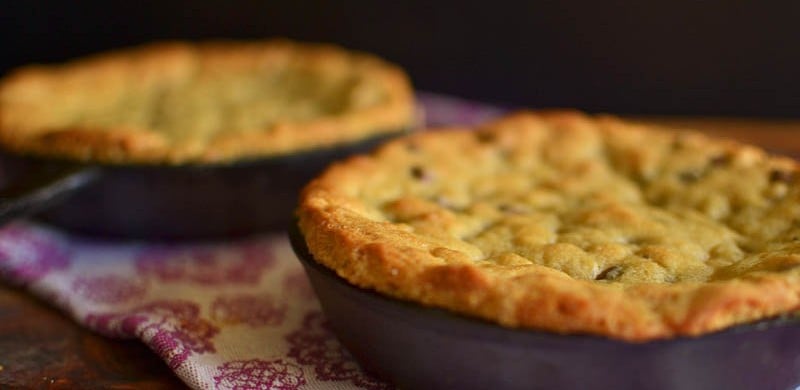 Skillet Chocolate Chip Cookie via LittleFerraroKitchen.com