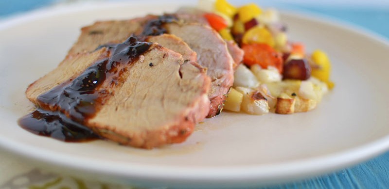 Herb Roasted Pork with Root Vegetables via littleferrarokitchen.com Herb Roasted Pork with Root Vegetables via littleferrarokitchen.com