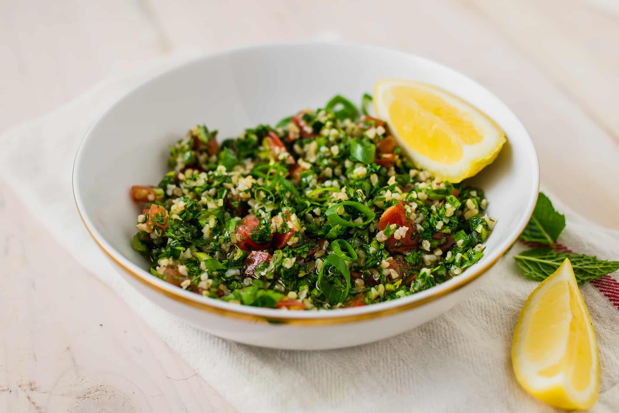 Lebanese Style Tabbouleh Salad - The Little Ferraro Kitchen