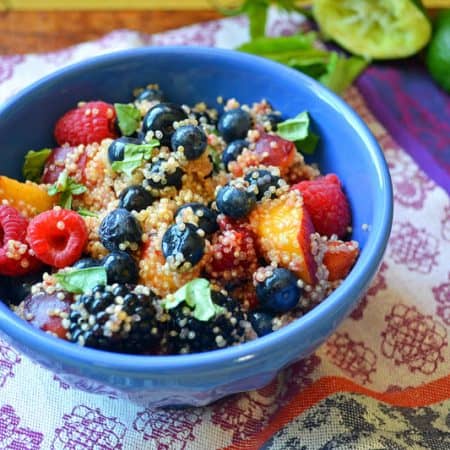 Cold and Refreshing Quinoa Fruit Salad