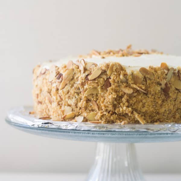 Burnt Almond Torte Cake - The Little Ferraro Kitchen