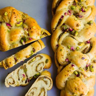 Cardamom Date and Rosewater Challah-1