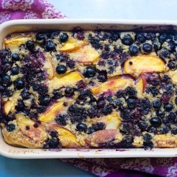 Peach Berry Clafoutis