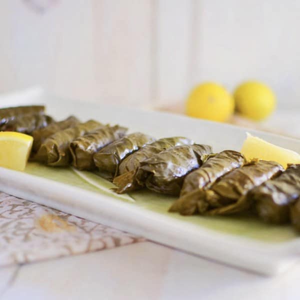Mom's Stuffed Grape Leaves Recipe with Meat and Rice