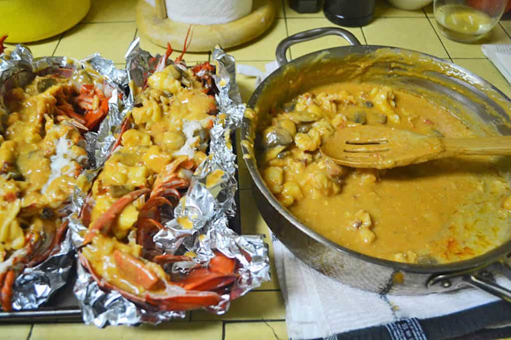 Julia Child's Lobster Thermidor Recipe with Mushrooms and Cognac