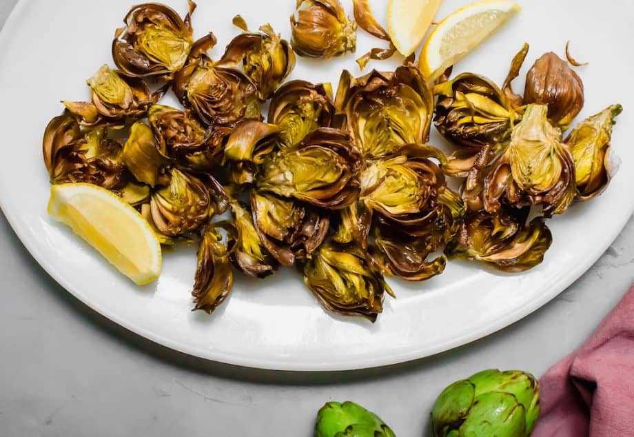 Roman Style Fried Artichokes with Sea Salt and Lemon