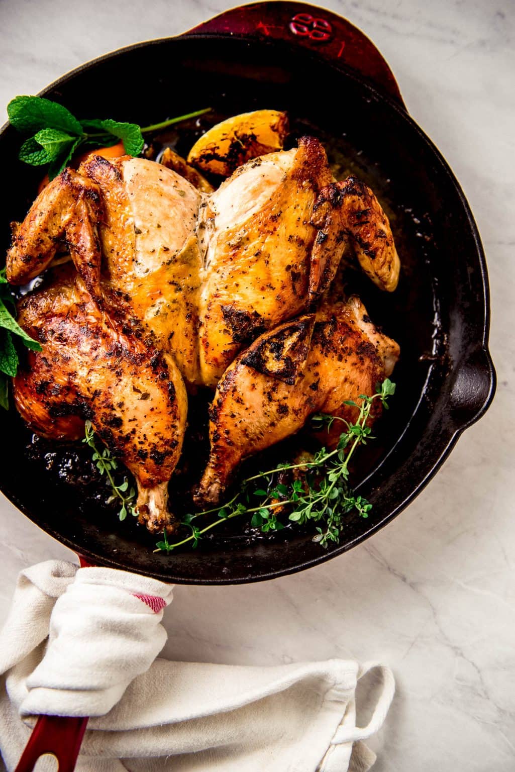 Spatchcock Chicken with Lemon Herb Butter The Little Ferraro Kitchen