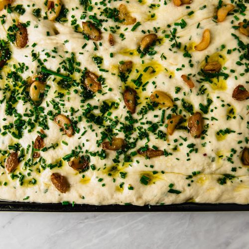 Creme Fraiche Mashed Potatoes with Roasted Garlic