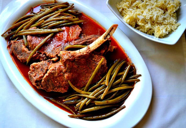 A true family heirloom, fasulye is a Turkish green bean stew with meat that is simple and comforting. Simmered in tomato broth, we like to serve fasulye with Jasmine rice.