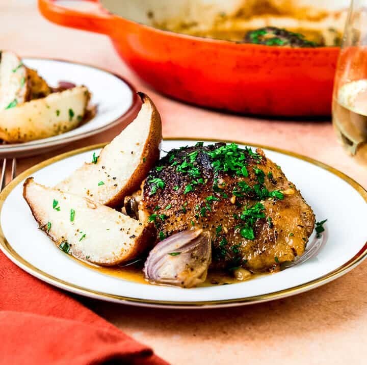 Honey Dijon Roast Chicken and Pears The Little Ferraro Kitchen