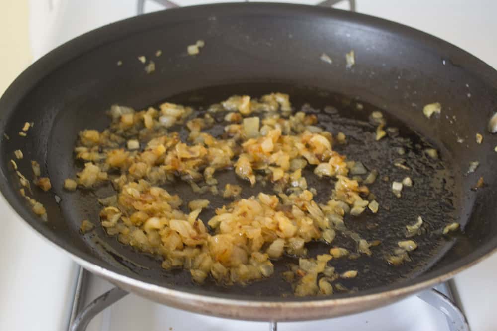 Continue sautéing onions until deeply golden brown and sweet.