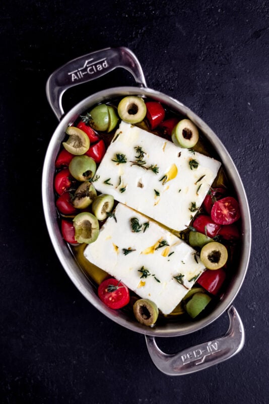 Easy Baked Feta Appetizer The Little Ferraro Kitchen