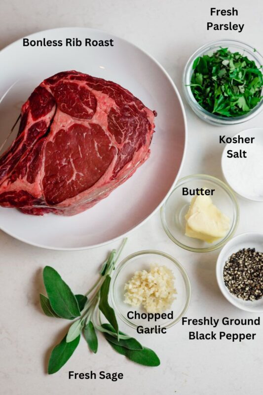 Garlic and Herb Crusted Boneless Rib Roast