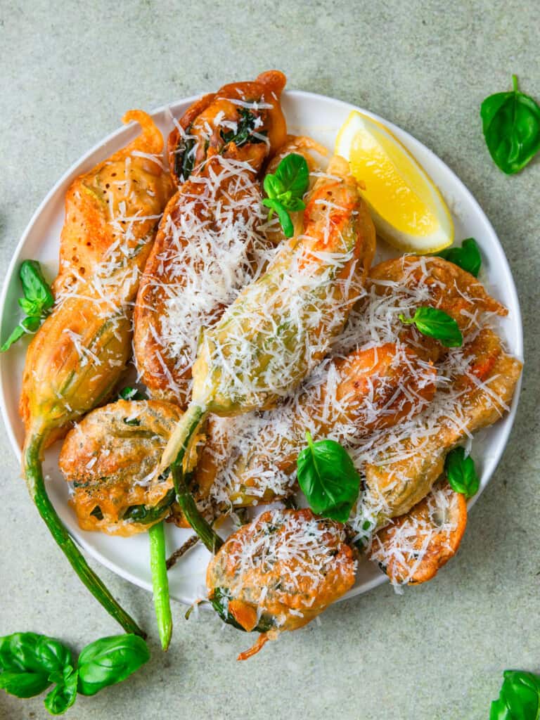 Zucchini Flower Fritters The Little Ferraro Kitchen