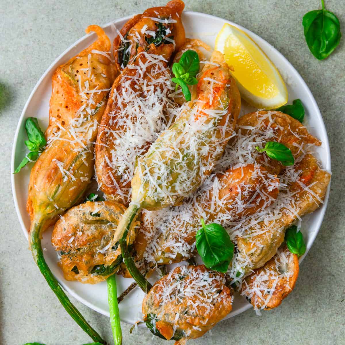 Zucchini Flower Fritters-image