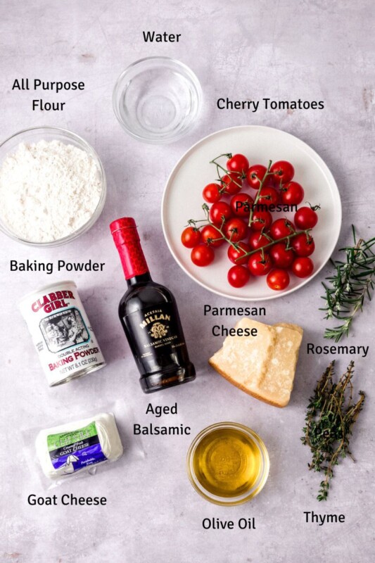 Easy Flatbread with Goat Cheese and Tomatoes (NoYeast!) The Little