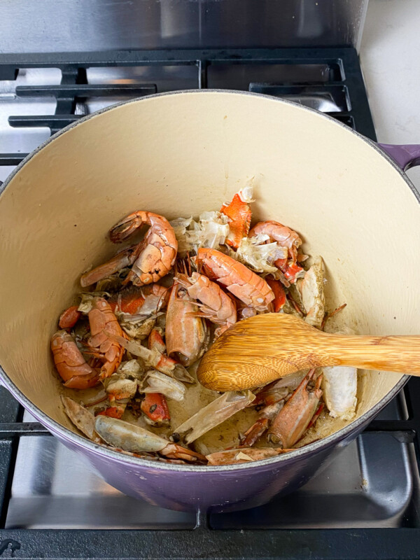 Simple Homemade Seafood Stock The Little Ferraro Kitchen
