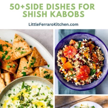 Over 50 recipe ideas for shish kabob side dishes.