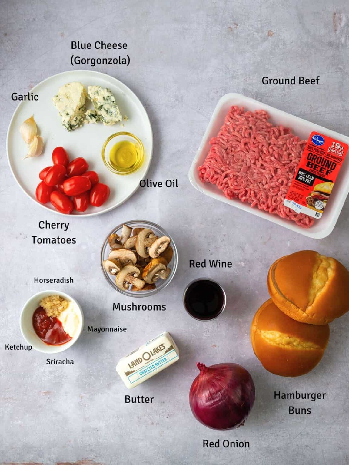 Blue Cheese Burger with Caramelized Onions The Little Ferraro Kitchen