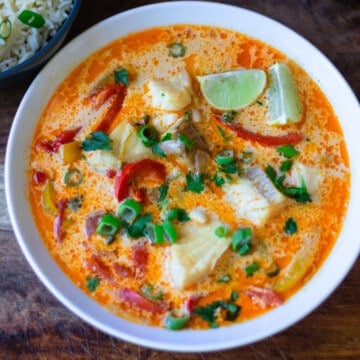 Moqueca recipe is a Brazilian fish stew with coconut milk and lime.