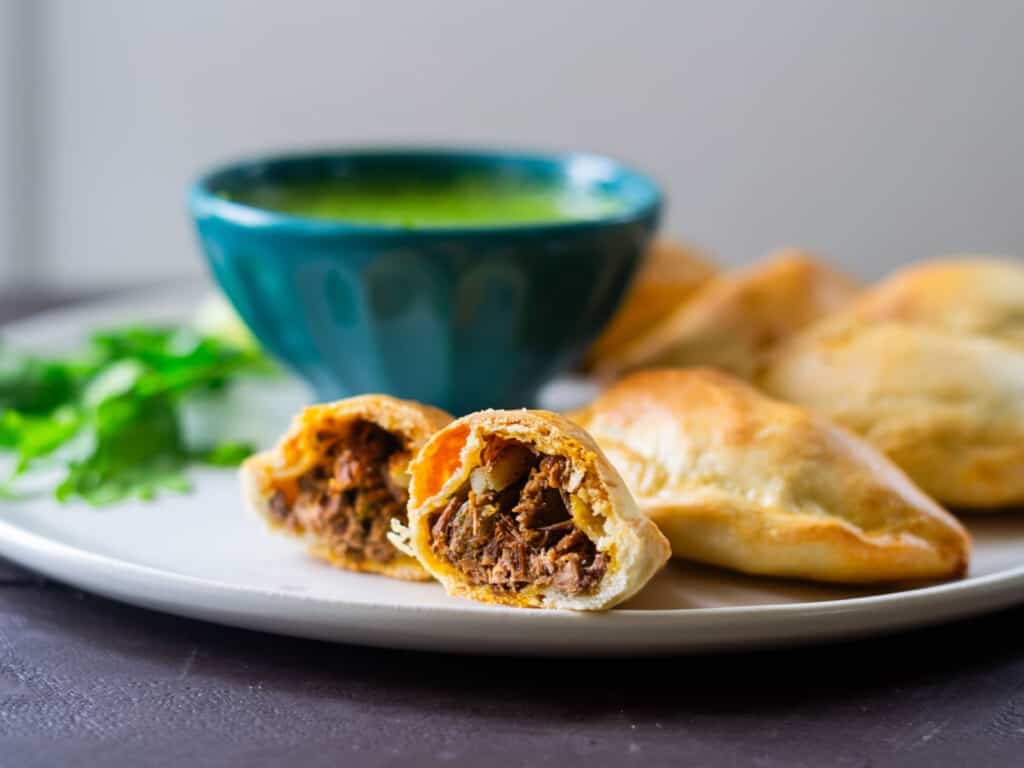 Brisket Empanadas with Passion Fruit Chimichurri The Little Ferraro