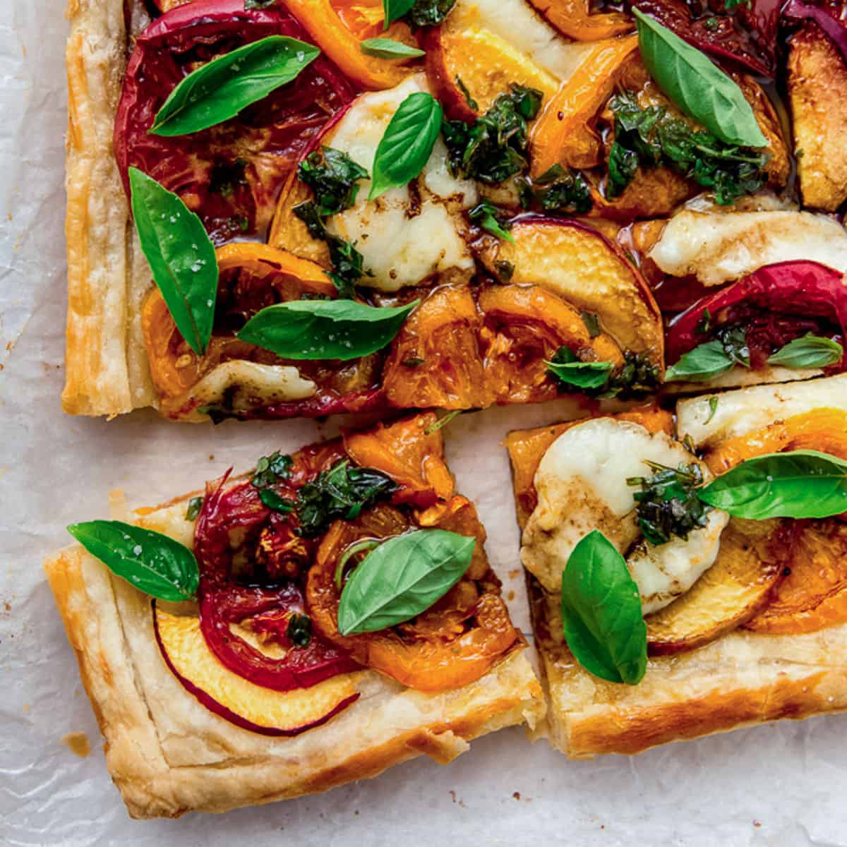 Roasted Cherry Tomato Bruschetta - The Little Ferraro Kitchen