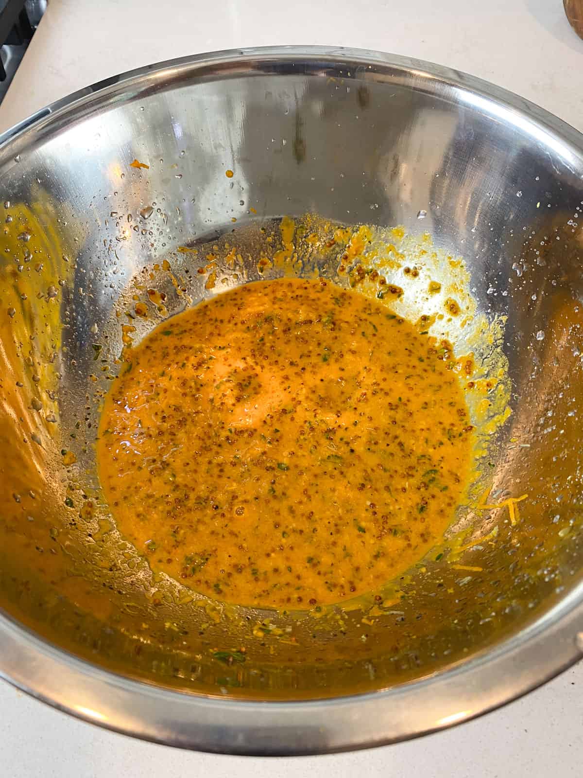 Mix the turmeric and citrus marinade in a bowl until well combined.