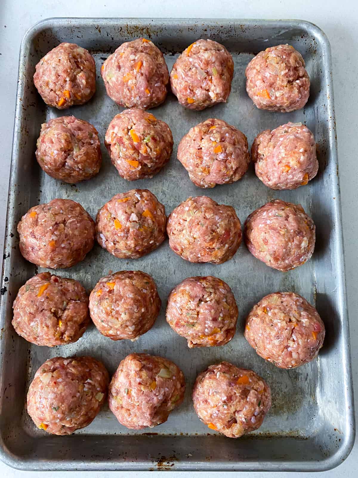 Form the turkey mixture into golf-ball sized meatballs.