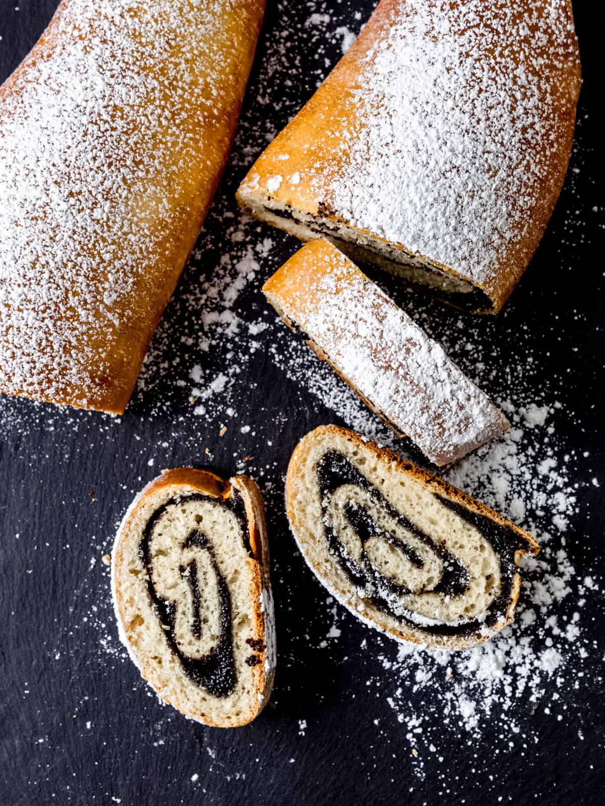 Polish poppyseed cake also called makowiec.