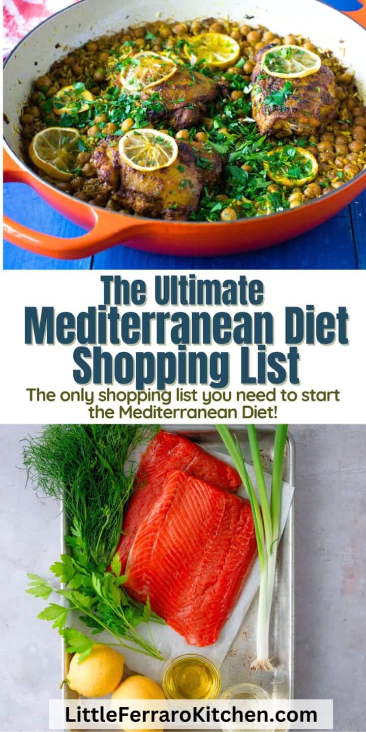 The Ultimate Mediterranean Diet Shopping List - The Little Ferraro Kitchen