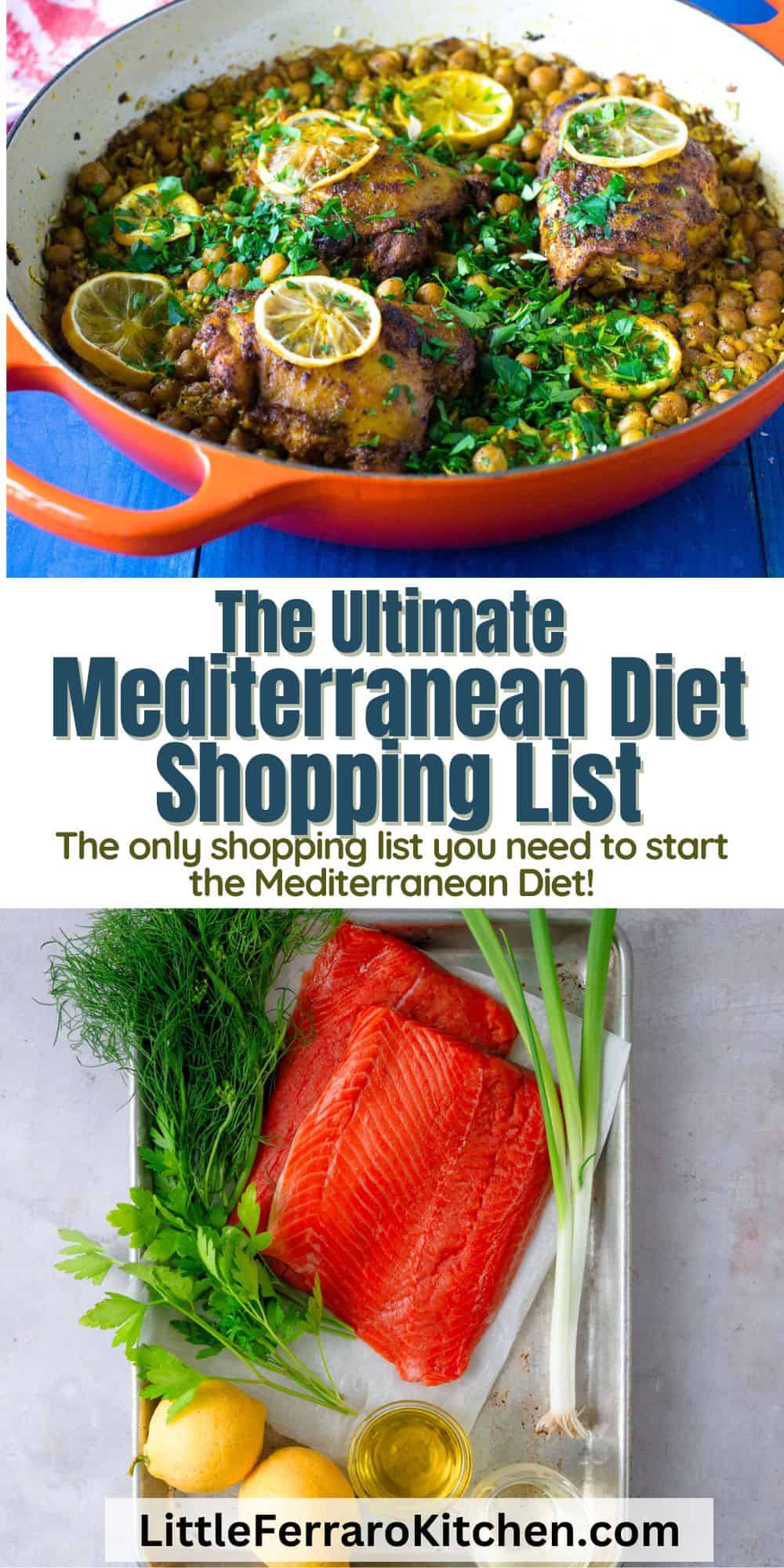 The ultimate Mediterranean Diet shopping list including a free printable PDF.