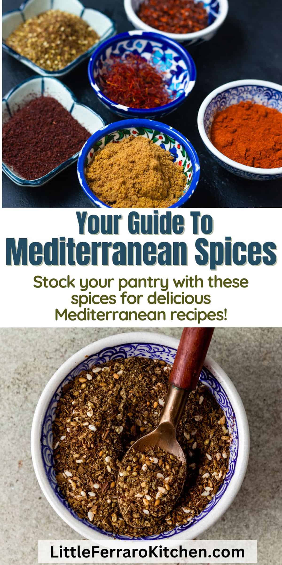 A beginners guide to Mediterranean spices including turmeric, paprika, za'atar and more.