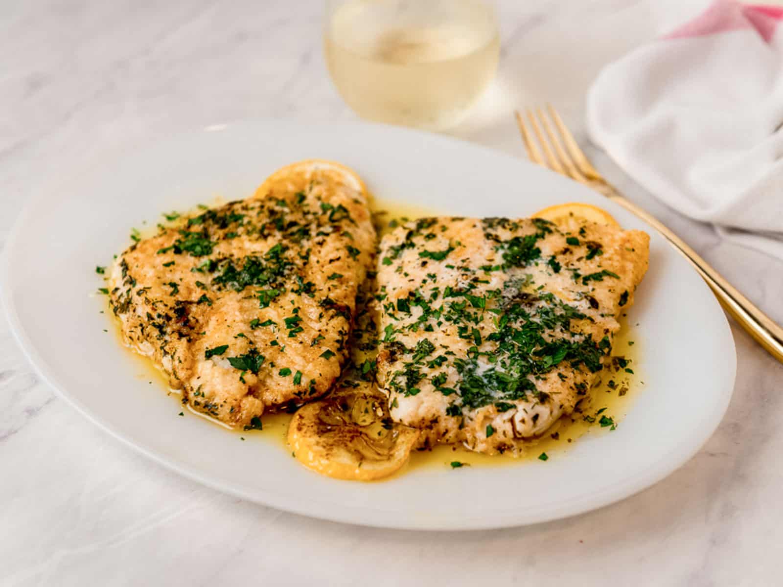 Easy recipe for pan seared lingcod in a lemon butter sauce.