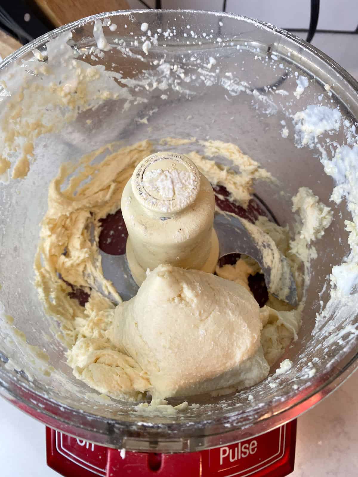 Mix the galette dough in a food processor until dough forms.