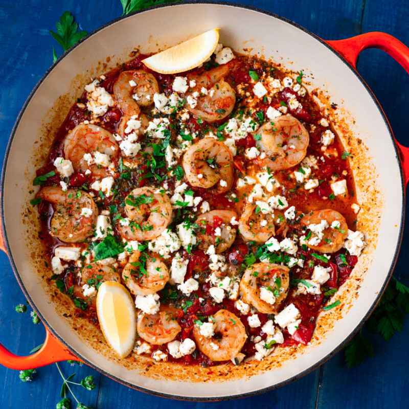 Spanish Garlic Shrimp with Paprika and Lemon (Gambas al Ajillo) - The