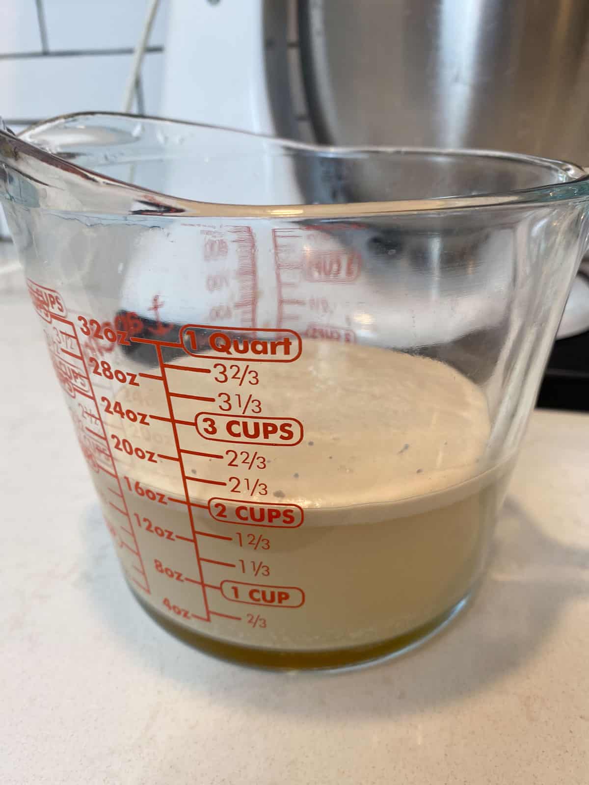 Bloom the yeast in warm water.