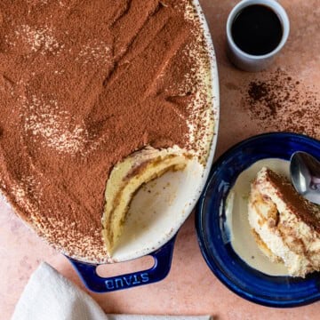 Recipe for amaretto tiramisu.