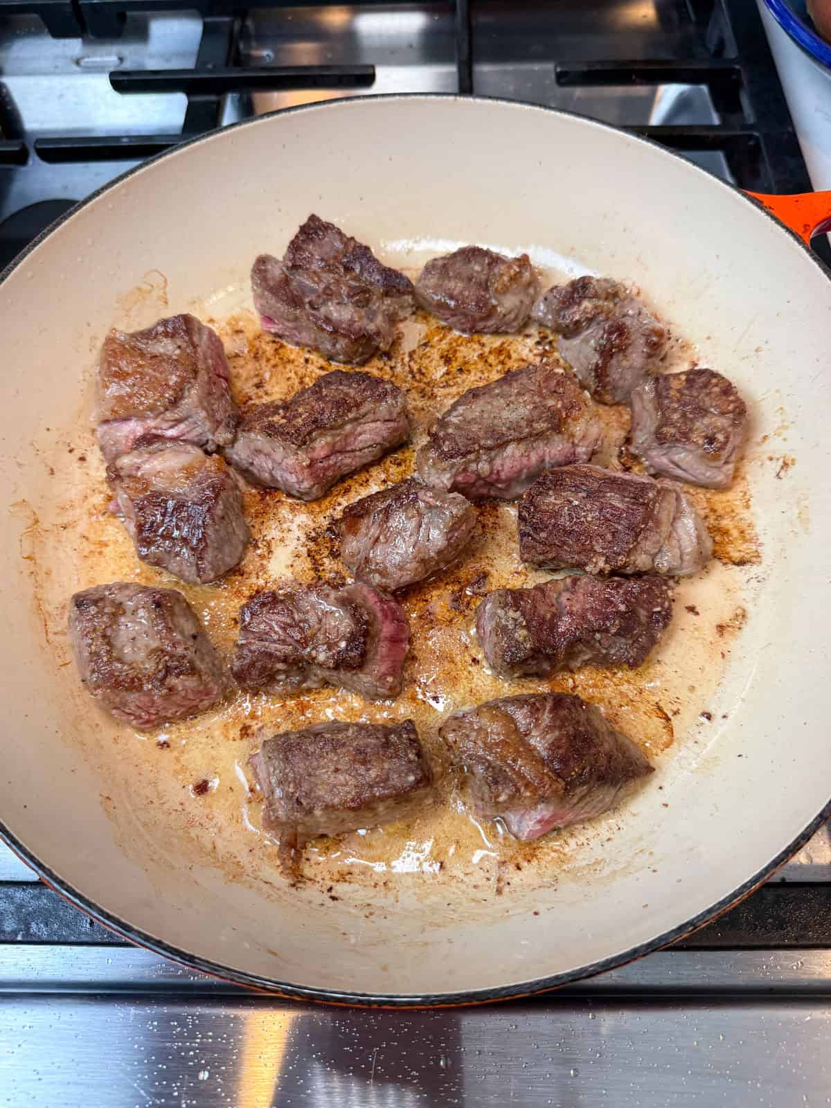 Brown the beef in batches until golden on all sides. Don’t overcrowd the pan; a deep crust means rich flavor later.