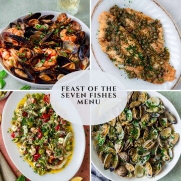This feast of the seven fishes menu walks you through recipe planning, seafood shopping tips and seafood recipe inspiration!