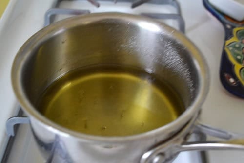 Make the simple syrup for the Persian doughnuts.